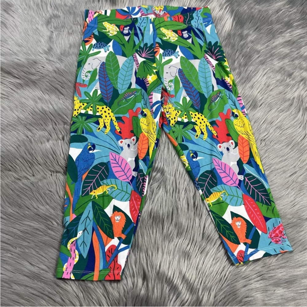 Boden Girls 13-14y Jungle Animal Print Crop Leggings